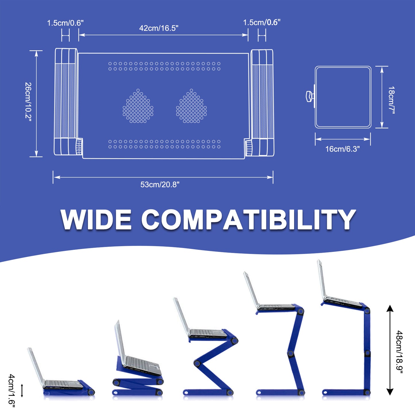 Rainbean 360° Foldable Laptop Desk (Int)