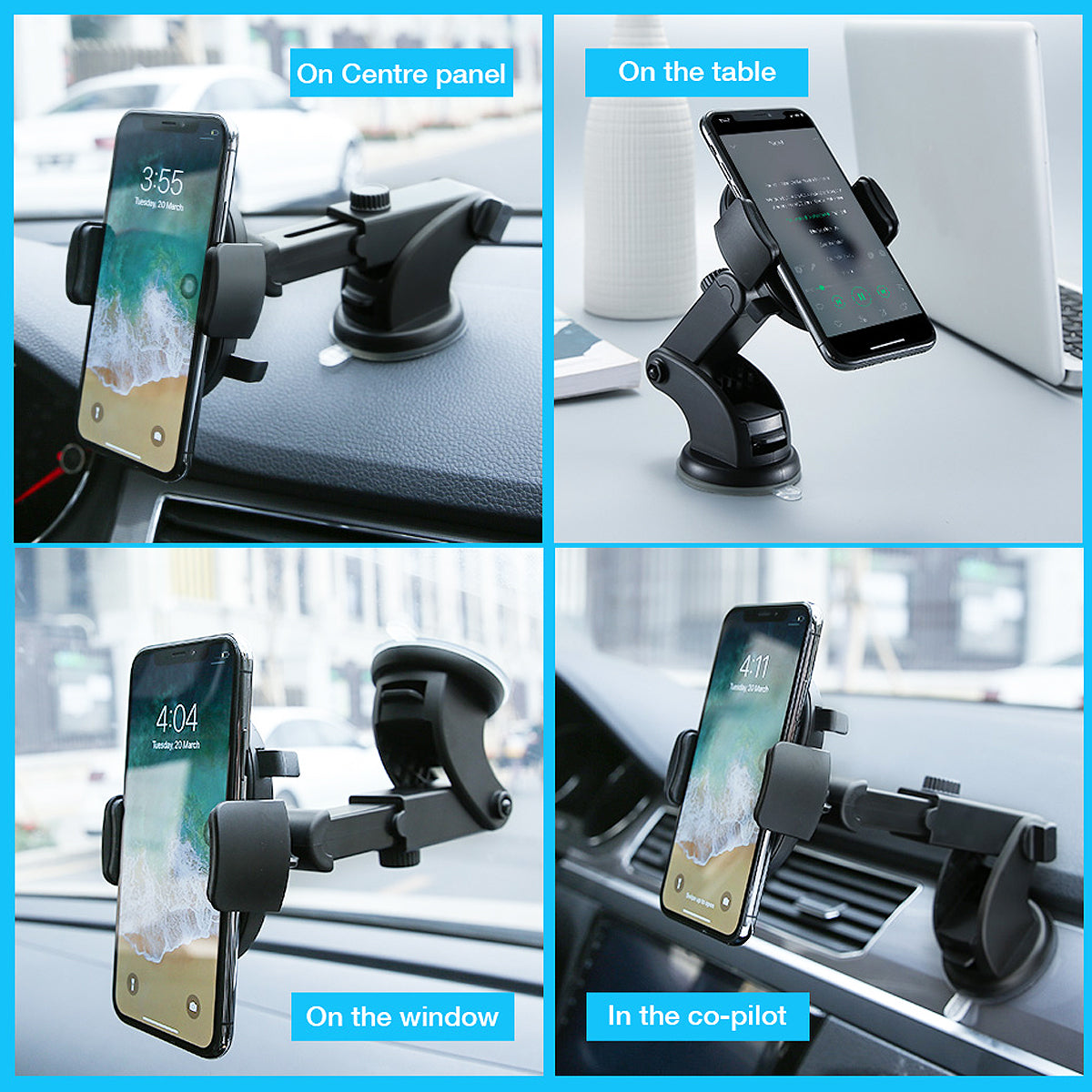 360° Telescopic Car Phone Holder (Int)